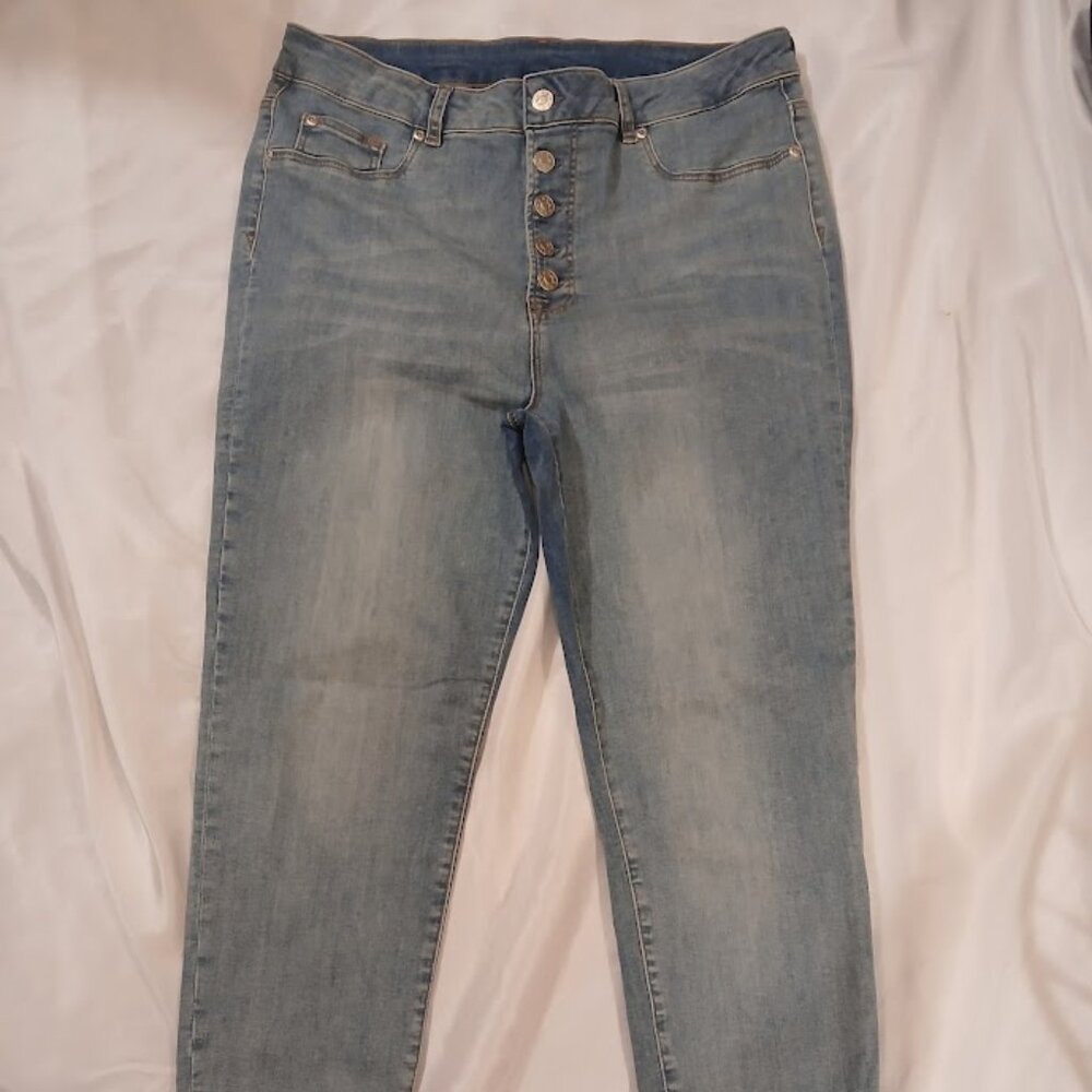 Lascana Jeans size 12 NWOT button fly tappered
